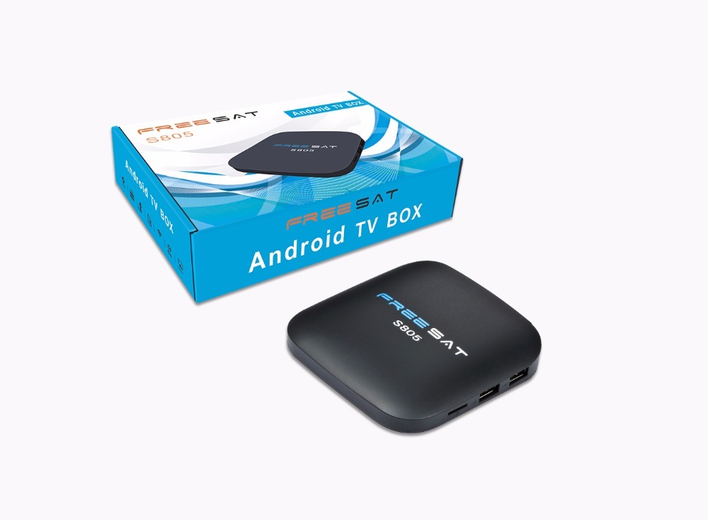 Freesat kodi tv box Amlogic S805 Quad Core Android 4.4 Tv Box Pré-installled android iptv boîte