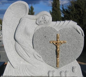Customized Marble Tomb Memorial Stone,<strong>Cheap</strong> <strong>Double</strong> Angel <strong>Double</strong> Heart <strong>Headstone</strong>,<strong>Headstones</strong> Monuments - Product Image 5