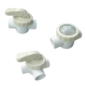2016 meilleure Promotion Prix PVC En Plastique pour <span class=keywords><strong>Piscine</strong></span> <span class=keywords><strong>Vanne</strong></span> 3 voies Clapet anti-retour - Product Image 1