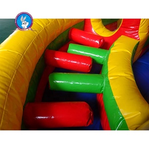 Parcours d'obstacles gonflable rond coloré et jeux de videur pour château gonflable amusant pour enfants et adultes - Product Image 5