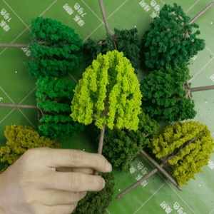 2-16CM Mini Scale Plastic Model Tree for Architectural Model Train <strong>Layout</strong> - Product Image 1