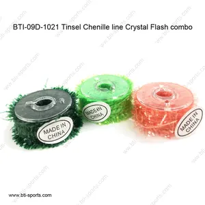 Tinsel Chenille Line Kristal Flash Combo Bahan Memancing Terbang dengan Kualitas Tinggi