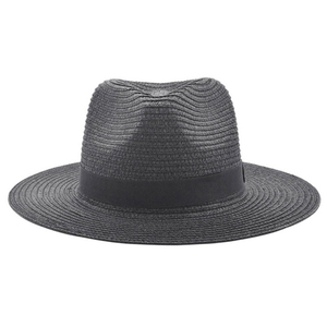 Groothandel Unisex Stijlvolle Cowboy Strohoed Handgemaakte Jazz Fedora Mannen Papier Strooien Hoed Met Platte Rand - Product Image 4