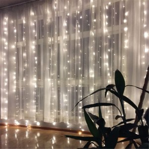 Indoor 300 <strong>Leds</strong> Twinkle <strong>Star</strong> <strong>Led</strong> Window Curtain String <strong>Light</strong> for Wedding Bedroom Decorations Warm White - Product Image 3