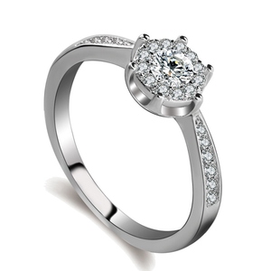 KY-09 Bague En Platine Prix Au Pakistan Dernier Blanc Or Modèles De Bague De Mariage Échantillon - Product Image 1