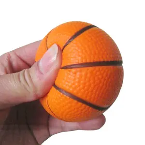 篮球游戏印刷 PU 压力球为孩子玩具