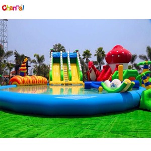 Parc aquatique gonflable avec <span class=keywords><strong>toboggan</strong></span>, grande taille, parc aquatique - Product Image 3