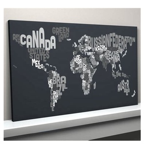 <span class=keywords><strong>Arte</strong></span> della parete <span class=keywords><strong>per</strong></span> la decorazione della casa grande mappa del mondo 1 pannello di tela stampa digitale moderno sicuro sacchetto a bolle personalizzato stampato su tela superiore Art - Product Image 3