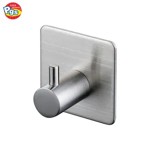 Heavy duty bathroom j hanger stainless steel hanger self adhesive hooks