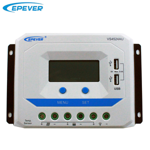EPever 45A 12V/24V 36V48Vソーラーバッテリー充電コントローラーデュアルUSB-5Vソーラーシステム充電放電レギュレーター