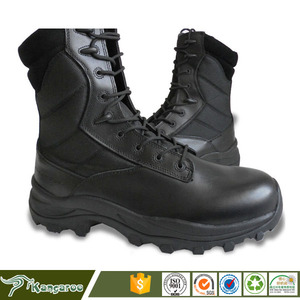 Bottes Tactiques Type <span class=keywords><strong>Rangers</strong></span> Américaines en <span class=keywords><strong>Cuir</strong></span> et Textile pour Agents de Sécurité - Product Image 4