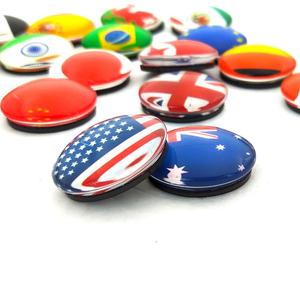 Ímãs de geladeira, 25 peças de adesivos bandeira nacional de vidro de cristal - Product Image 2