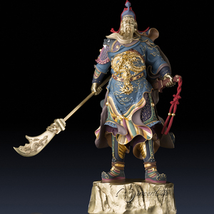 Compras en línea regalo promocional arte del metal escultura de bronce kwan kung en miniatura - Product Image 2