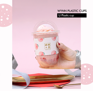 All'ingrosso di Figura di U Perla Tè Al Latte trasparente 500ml di plastica usa e getta tazze di <span class=keywords><strong>prezzi</strong></span> con i Coperchi - Product Image 6