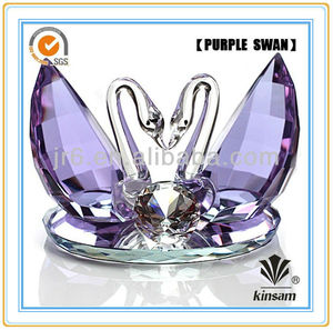 nuovo design <span class=keywords><strong>blu</strong></span> cristallo <span class=keywords><strong>cigno</strong></span> con diamante per il regalo di nozze - Product Image 3