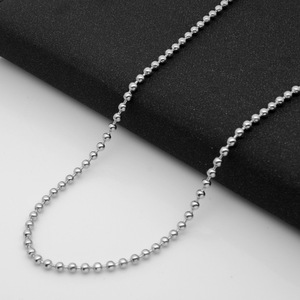 Collier avec pendentif en forme de boule en acier inoxydable à faire soi-même, vente en gros - Product Image 3