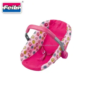 Fei Li Toys Plastic Baby Doll Car Seat for Dolls Up to 18'' Doll Accessories Girl Toys Hobby