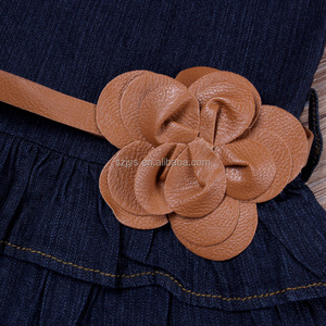 Abito in Denim Senza Maniche Personalizzato per Bambine/Vestito Lungo in <span class=keywords><strong>Jeans</strong></span> per Neonata/Abbigliamento per Bambini all'Ingrosso - Product Image 3