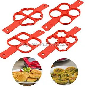 Molde de panquecas antiaderente de silicone, acessórios de cozinha, anel de ovo fantástico