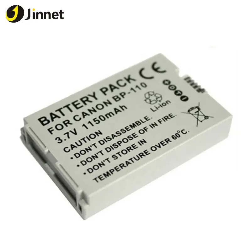 Jinnet 3.7V 1150mAh Digitale Camera Batterij BP-110 BP110 Voor Canon VIXIA HF R20 R26 R28