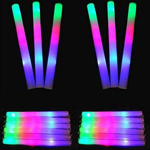 Logos Personalizados Baratos Cheer Party <span class=keywords><strong>Multi</strong></span> colores parpadeantes Led espuma <span class=keywords><strong>Glow</strong></span> Sticks