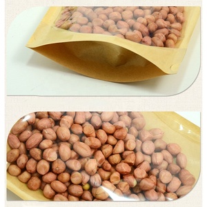 Rõ Ràng Phía Trước Brown Kraft Giấy Trở Lại Đứng Lên Đóng Lại Dây Kéo Khóa Bao Bì Thực Phẩm Lưu Trữ Doypack Túi Túi - Product Image 4