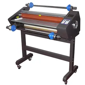 DOUBLE 100 Sheet To Sheet Paper Cold Roller Laminating Machine For Photo Making