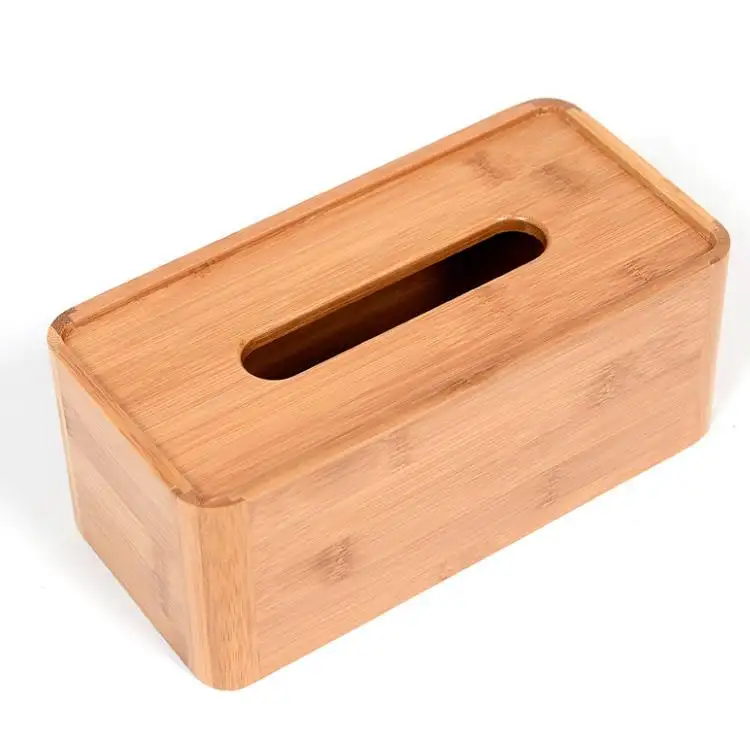 Деревянная коробка для салфеток с индивидуальным принтом оптом из Китая