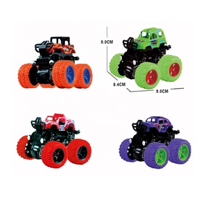 Brinquedos de caminhões de monstro, mini empurrão e caminhão de carro, conjunto de brinquedos para crianças
