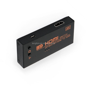 4K DP <span class=keywords><strong>HDMI</strong></span> Mini DP <span class=keywords><strong>Displayport</strong></span> Vers <span class=keywords><strong>HDMI</strong></span> Converter Switcher 3 en 1 sur Commutateur pour Pour PC Projecteur Surface Pro - Product Image 5