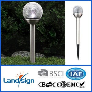 Produk Terlaris Lampu Taman Tenaga Surya Bola Kaca Retak - Product Image 3