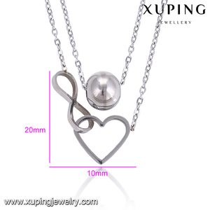 43470 Xuping rhodium pendentif superbe avec le symbole de <span class=keywords><strong>l</strong></span>'infini et un cœur entremê<span class=keywords><strong>l</strong></span>és féminins - Product Image 2
