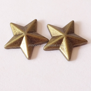 Laiton Antique Étoile <span class=keywords><strong>Rivet</strong></span> Pour Vélo Nailheads <span class=keywords><strong>Maroquinerie</strong></span> - Product Image 2