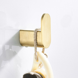 Brushed Gold Bathroom Accessories <strong>Towel</strong> Clothes <strong>Hook</strong> - Product Image 2