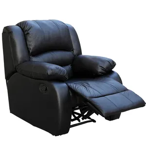 Sofa Stuhl Manuelle Mechanismus Kuka Wohnzimmer Sofas Lounge Push Zurück Einzelnen Sets Kissen Motorisierte Schwarz Leder Liege