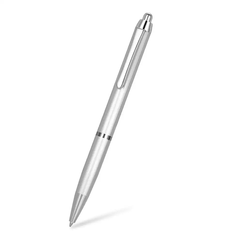 Qzt Beste Kwaliteit Nieuwe Model Zilveren Mini Draagbare Pen Voice Recorder Met 8Gb