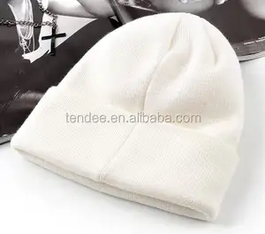 white beanie hat wooly hat winter knit hat cap cute beanies for girls