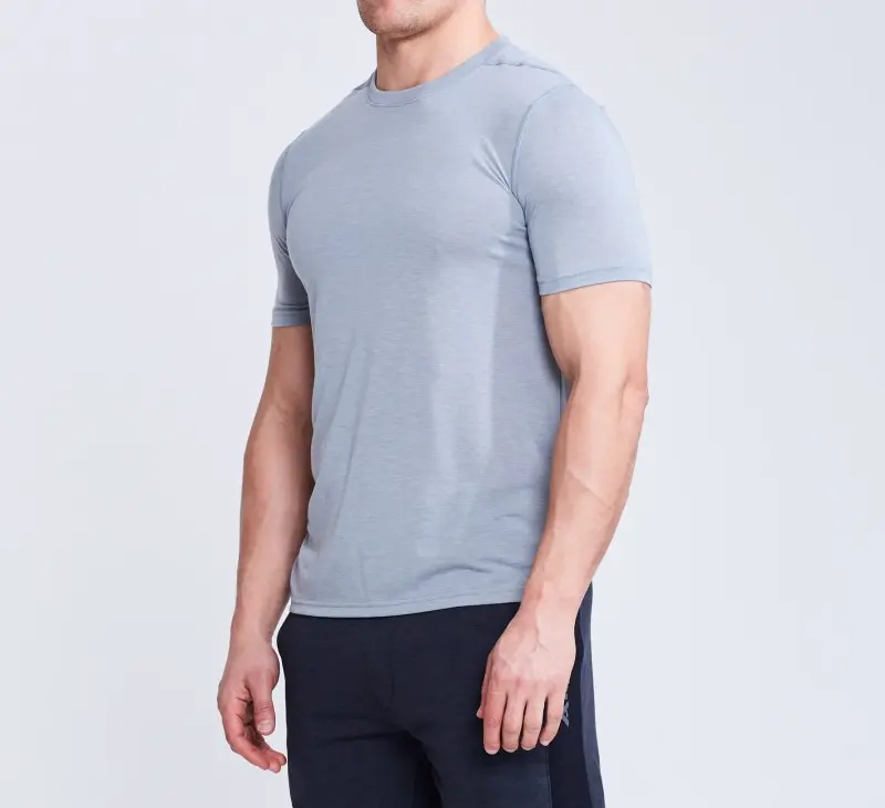 Cotton T Shirt OEM Custom Mens Slim Fit Tshirt Gym Wear Round Neck Tee Plain Men 100% Cotton Casual Custom Made Size Printed