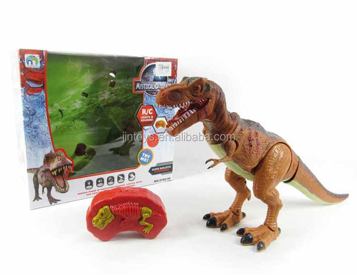 Fun Remote Control Walking Dinosaur with Lights and Sounds