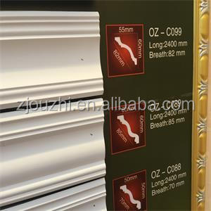 Décoration de plafond de <span class=keywords><strong>restaurant</strong></span> haut de gamme, <span class=keywords><strong>corniche</strong></span> de moulage en polyuréthane en forme de PU - Product Image 4