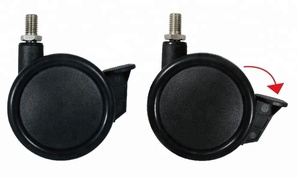 Roulettes CCE filetées m10x1,5, tige pivotante de meubles, monnaie de 3 pouces - Product Image 3