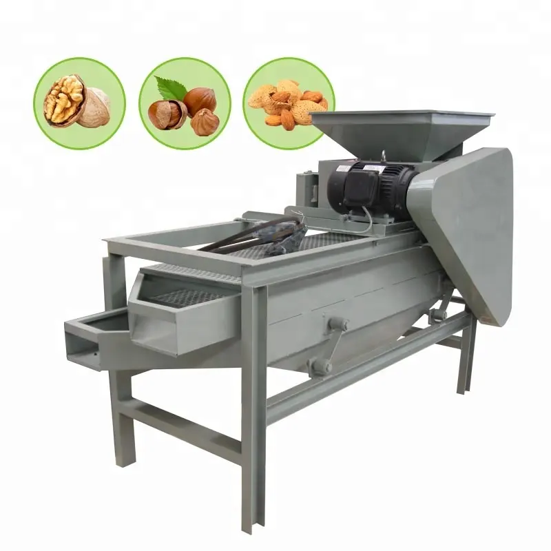 Endüstriyel 500 kg/saat fındık badem fındık ceviz kırma sheller makinesi