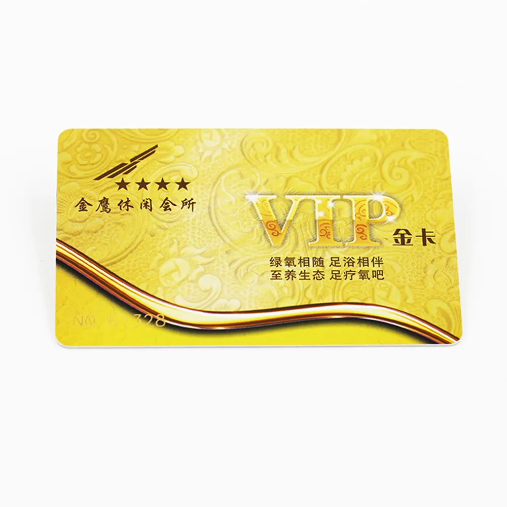 ราคาต่ำสมาชิก NFC ที่กำหนดเองพิมพ์ PVC Blank VIP Card HF 13.56เมกะเฮิร์ตซ์
