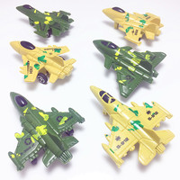 Ensemble de jouets d'avion en plastique sur le thème militaire, avions de chasse pour enfants