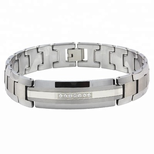 NUOVO TUNGSTEN mens dei monili del braccialetto <span class=keywords><strong>cicret</strong></span> con CZ