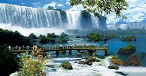 Hermosa Pintura Decorativa de Pared con Paisaje de Cascada - Product Image 2