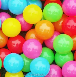 Китай питания 55 мм 70 мм 80 мм красочный мягкий пластиковый шарик/яму шары/океан шары