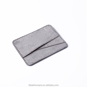 Super Slim ICED Wax Cow Leather <b>Business</b> <b>Card</b> Holder - Product Image 1
