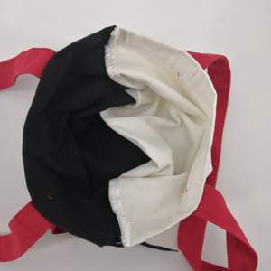 Style de mode couleur différente chaque côté sac de poignée de transport en toile de coton écologique pour dame - Product Image 6