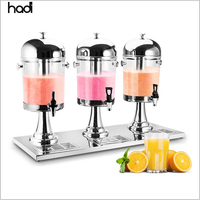 En gros dubai restaurant alimentaire unique presse-agrumes distributeur froid 3 réservoirs distributeur de soda boisson avec de la glace